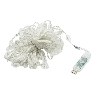 Striscia LED intelligente 2W/m 5V con telecomando, controllo musicale, bluetooth, applicazione USB, 10m RGB+IC IP68 - immagine 4