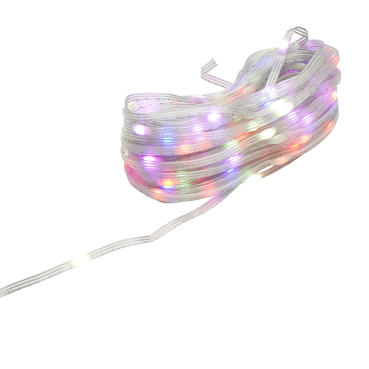 Striscia LED intelligente 2W/m 5V con telecomando, controllo musicale, bluetooth, applicazione USB, 15m RGB+IC IP68 - immagine 3