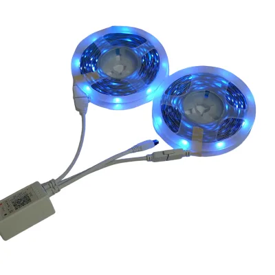 Striscia LED intelligente 2x5m, 12V con telecomando, controllo vocale, bluetooth, applicazione USB, 10m RGB - immagine 2