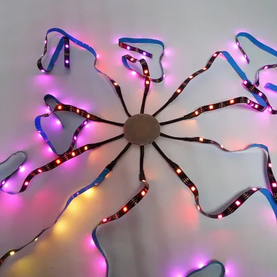 Striscia LED modello Fireworks 11x0,5+1x1m 5V, USB, bluetooth, controllo vocale, applicazione RGB+IC - immagine 2