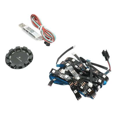 Striscia LED modello Fireworks 11x0,5+1x1m 5V, USB, bluetooth, controllo vocale, applicazione RGB+IC