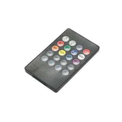 Striscia luminosa ambientale LED per auto 12V, 9W con telecomando, controllo musicale 4x22cm RGB - immagine 3