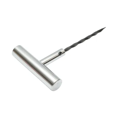 Strumento di vulcanizzazione a spirale con manico metallico a T – per inserimento cordoncini pneumatici - immagine 3