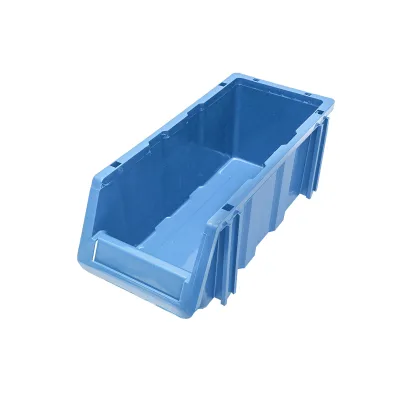Supporto con 26 scatole per riporre/organizzare oggetti, scatola in plastica blu, 1020x510x1350 mm - immagine 6