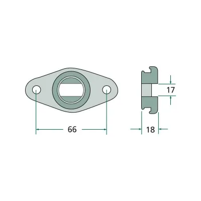 Supporto guida dito retrattile SPS con calotta per mietitrebbie John Deere, Massey Ferguson, codice OEM Z30752 - immagine 5