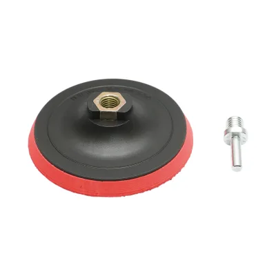 Supporto per disco abrasivo abrasivo da 125 mm con chiusura in velcro, adattatore M14 per smerigliatrice angolare e trapano. Breckner Germany