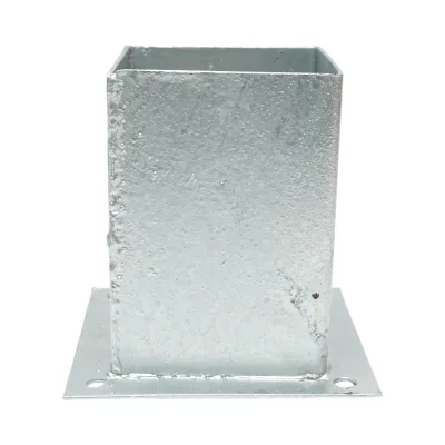 Supporto per palo quadrato applicato 101 × 101 × 150 mm - immagine 2