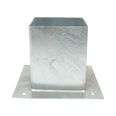Supporto per palo quadrato applicato 121 × 121 × 150 mm - immagine 2