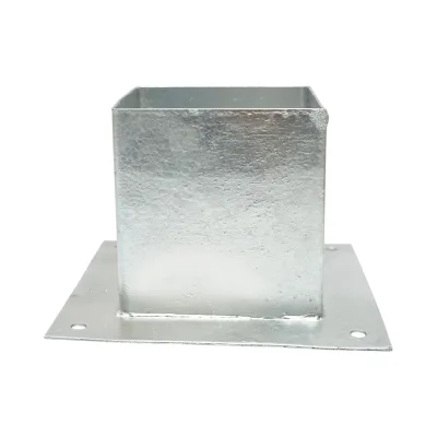 Supporto per palo quadrato applicato 141 × 141 × 150 mm - immagine 2