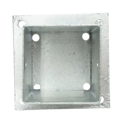 Supporto per palo quadrato applicato 91 × 91 × 150 mm - immagine 3