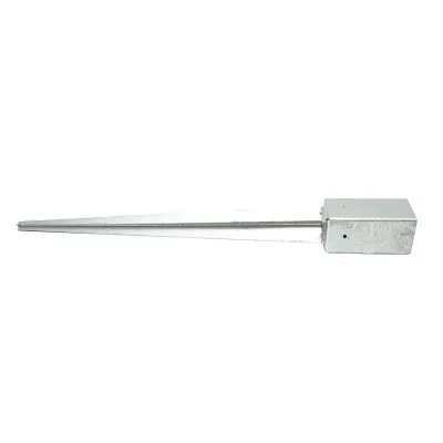 Supporto per palo tipo picchetto 71x71x750mm, acciaio zincato, galvanizzato - immagine 3
