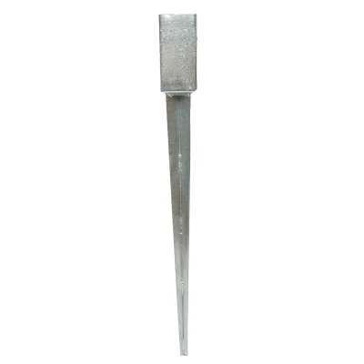 Supporto per palo tipo picchetto 71x71x750mm, acciaio zincato, galvanizzato - immagine 2