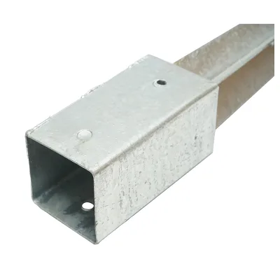 Supporto per palo tipo picchetto 71x71x750mm, acciaio zincato, galvanizzato - immagine 6