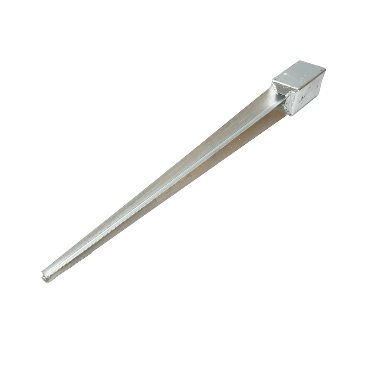 Supporto per palo tipo picchetto 71x71x900mm, acciaio zincato, galvanizzato