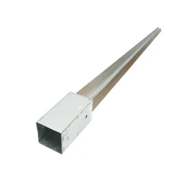 Supporto per palo tipo picchetto 71x71x900mm, acciaio zincato, galvanizzato - immagine 3