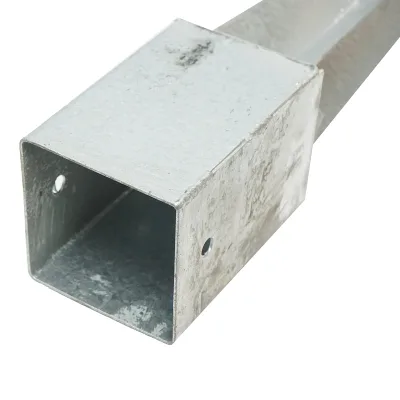 Supporto per palo tipo picchetto 91x91x750mm, acciaio zincato, galvanizzato. - immagine 5