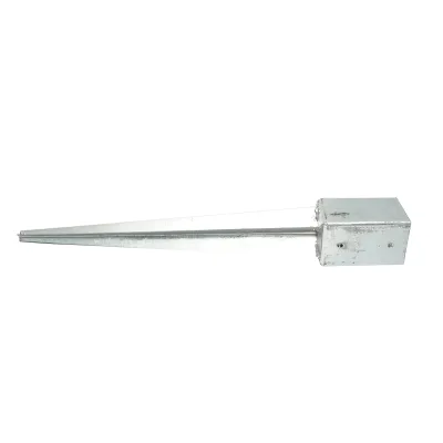 Supporto per palo tipo picchetto 91x91x750mm, acciaio zincato, galvanizzato. - immagine 3