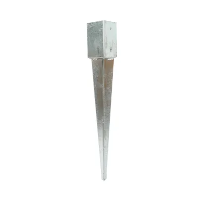Supporto per palo tipo picchetto 91x91x750mm, acciaio zincato, galvanizzato. - immagine 2