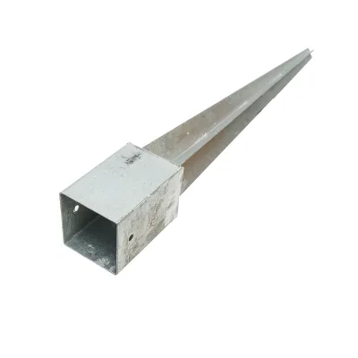 Supporto per palo tipo picchetto 91x91x750mm, acciaio zincato, galvanizzato. - immagine 4