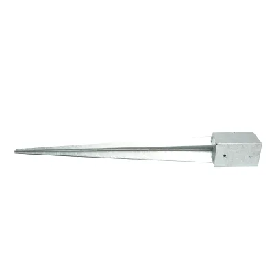 Supporto per palo tipo picchetto 91x91x900mm, acciaio zincato, galvanizzato - immagine 2