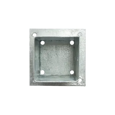 Supporto per palo, montaggio con viti 91x91x150, acciaio zincato, galvanizzato - immagine 3