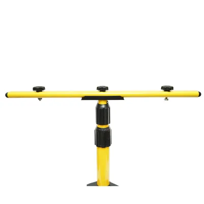 Supporto per proiettore a doppio treppiede in metallo, altezza regolabile 62-155 cm - immagine 5