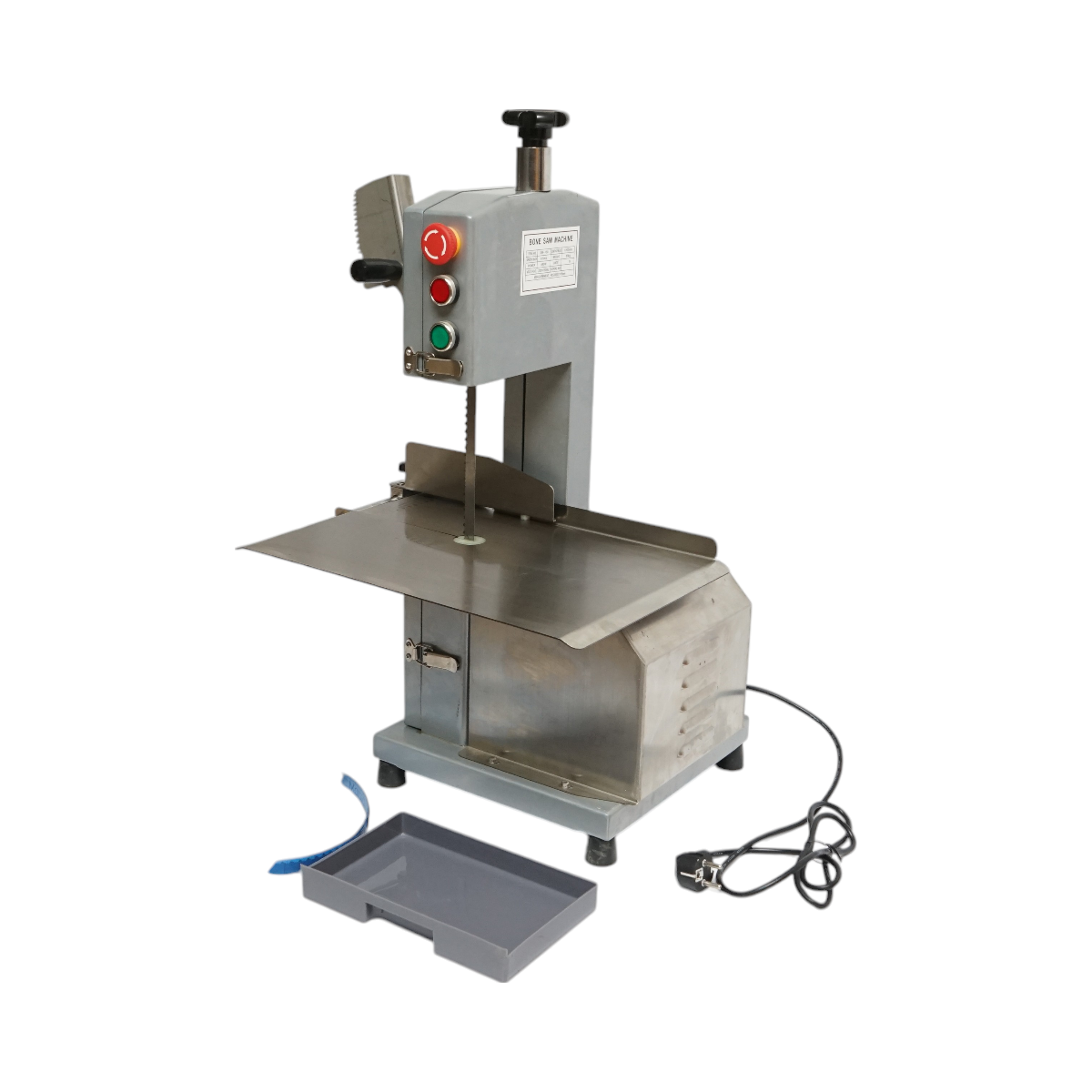 Tagliatrice elettrica per carne e ossa 850W, 220V, velocità di taglio 9,5 m/s, lama 1200mm