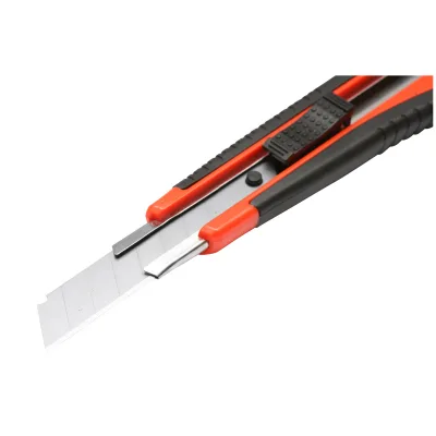 Taglierino professionale rosso-nero con impugnatura antiscivolo e funzione di bloccaggio 160mm - immagine 6