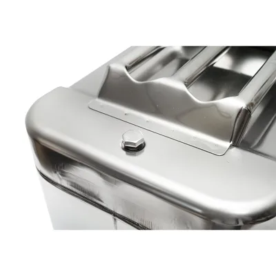 Tanica in acciaio inox da 30 litri con tubo flessibile e tappo a vite - immagine 4