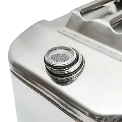 Tanica in acciaio inox da 30 litri con tubo flessibile e tappo a vite - immagine 5