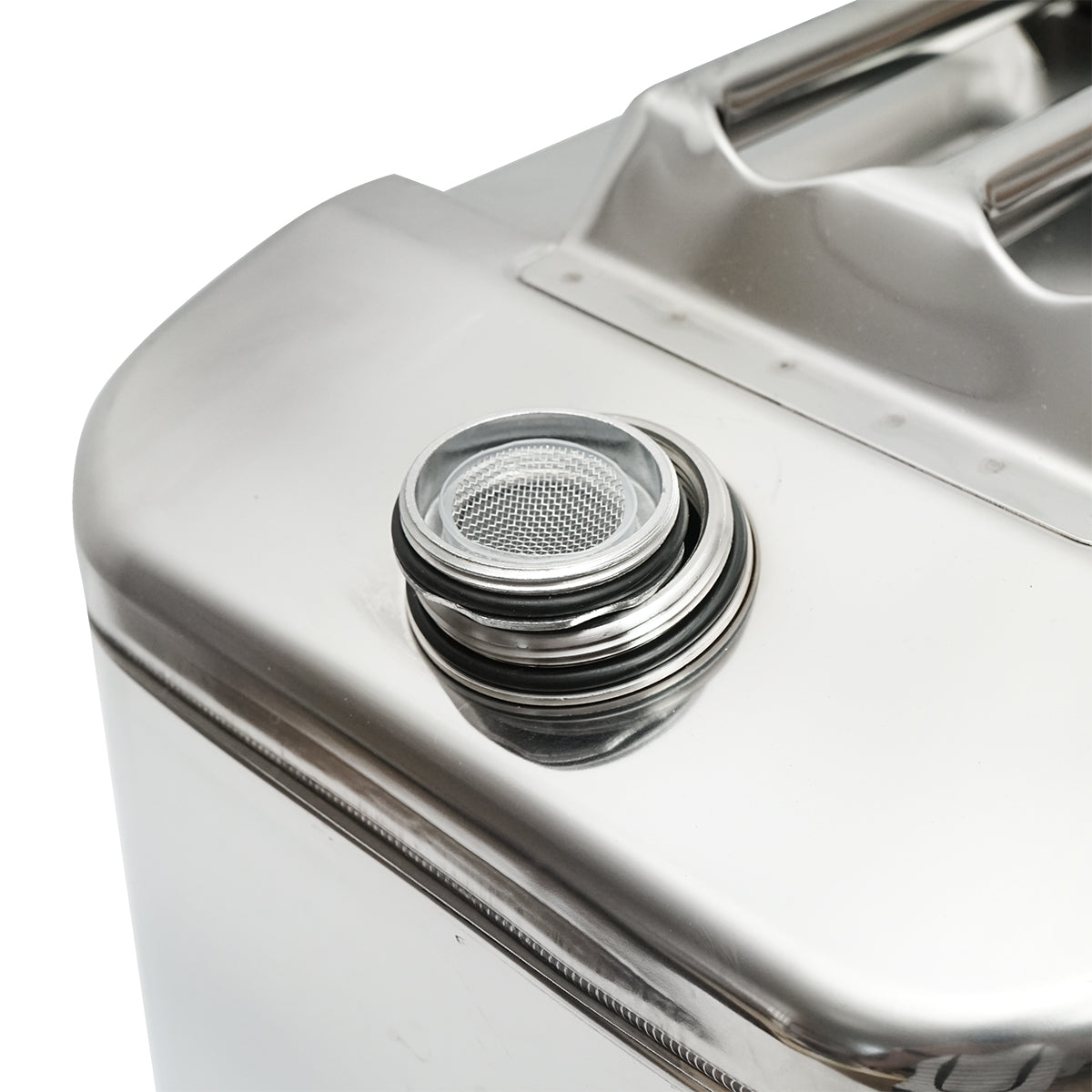 Tanica in acciaio inox da 30 litri con tubo flessibile e tappo a vite - immagine 5