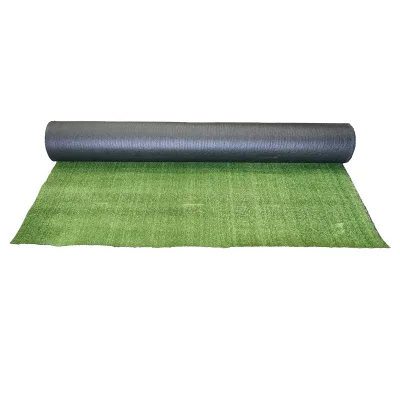 Tappeto di erba artificiale verde 2x30 m, filo 7 mm, 1 strato PP e rete PU