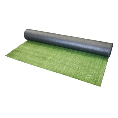 Tappeto di erba artificiale verde 2x30 m, filo 7 mm, 1 strato PP e rete PU - immagine 2