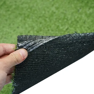 Tappeto di erba artificiale verde 2x30 m, filo 7 mm, 2 strati PP e rete PU: - immagine 4