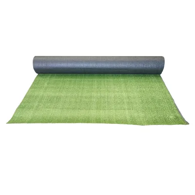 Tappeto di erba artificiale verde 4x30 m, filo 7 mm, 2 strati PP e rete PU