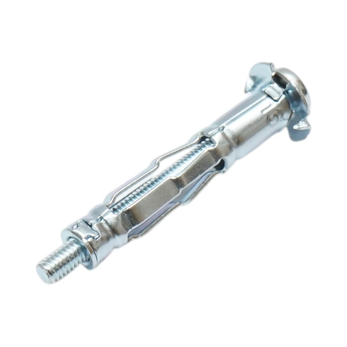 Tassello metallico per cartongesso tipo Molly 4x38mm in acciaio zincato, testa a croce 100 pz/scatola - immagine 2