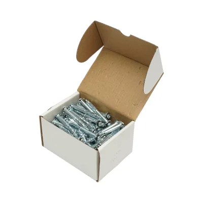 Tassello metallico per cartongesso tipo Molly 4x59mm in acciaio zincato, testa a croce 100 pz/scatola - immagine 5