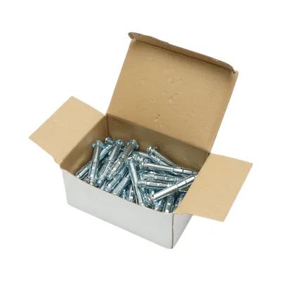 Tassello metallico per cartongesso tipo Molly 8x80mm in acciaio zincato, testa a croce 50 pz/scatola - immagine 5