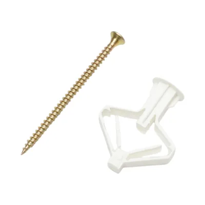 Tassello per cartongesso a farfalla 10x35mm con vite 3,5x60mm 100 pezzi/scatola - immagine 3