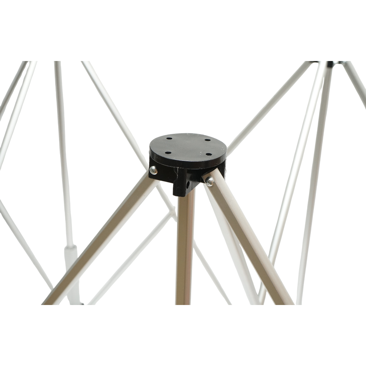 Tavolo da lavoro pieghevole a fisarmonica con 10 gambe, struttura in alluminio 226x61x72cm - immagine 6