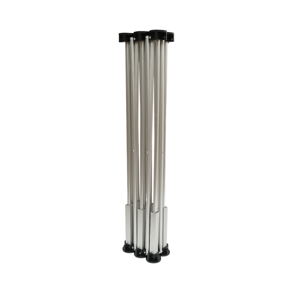 Tavolo da lavoro pieghevole a fisarmonica con 6 gambe, struttura in alluminio 116x61x72cm - immagine 4
