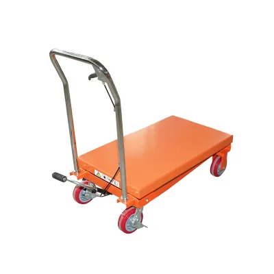 Tavolo di lavoro idraulico mobile 370-1000mm, carico massimo 750Kg - immagine 5