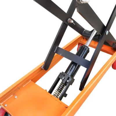 Tavolo di lavoro idraulico mobile, portata 500 kg, altezza 900 mm (a forbice). - immagine 6
