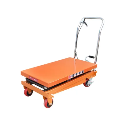 Tavolo di lavoro idraulico mobile, portata 500 kg, altezza 900 mm (a forbice). - immagine 3