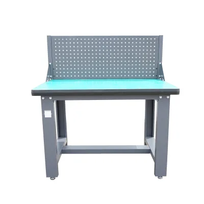 Tavolo, banco da lavoro per officina con pannello forato 1200x750x800+450mm - immagine 3