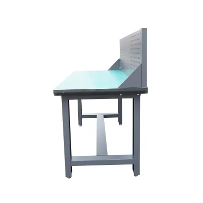 Tavolo, banco da lavoro per officina con pannello forato 1800x750x800+450mm - immagine 4
