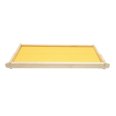 Telaio per arnia in legno con favo in plastica tipo Dadant, dimensioni 483x448x232 mm - immagine 3