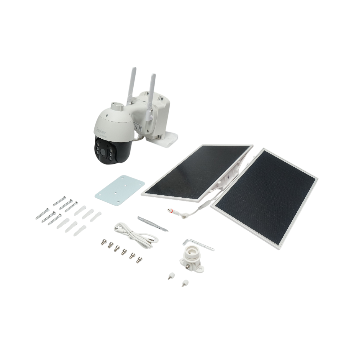 Telecamera di sorveglianza 2 MP 1080P, 4G, WIFI 2.4 GHz, pannello solare da 4.3W, batteria 21700, controllo PTZ a 360°, rilevamento umano PIR, visione notturna intelligente IR e applicazione Ubox - immagine 2