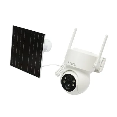 Telecamera di sorveglianza 4 MP con pannello solare 5W, batteria 18650 a ricarica rapida, WIFI 2.4 GHz, rotazione 360° PTZ con sensore di movimento, rilevamento umano PIR, allarme, visione notturna e applicazione iCSee - immagine 3