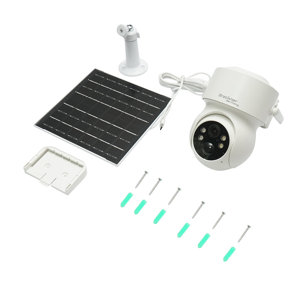 Telecamera di sorveglianza 4 MP con pannello solare 5W, batteria 18650 a ricarica rapida, WIFI 2.4 GHz, rotazione 360° PTZ con sensore di movimento, rilevamento umano PIR, allarme, visione notturna e applicazione iCSee - immagine 2
